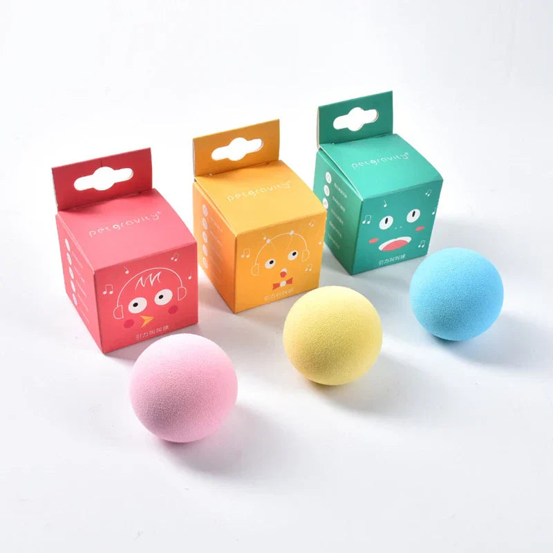 COOYOMOO Smart Catnip Squeaky Ball Toy
