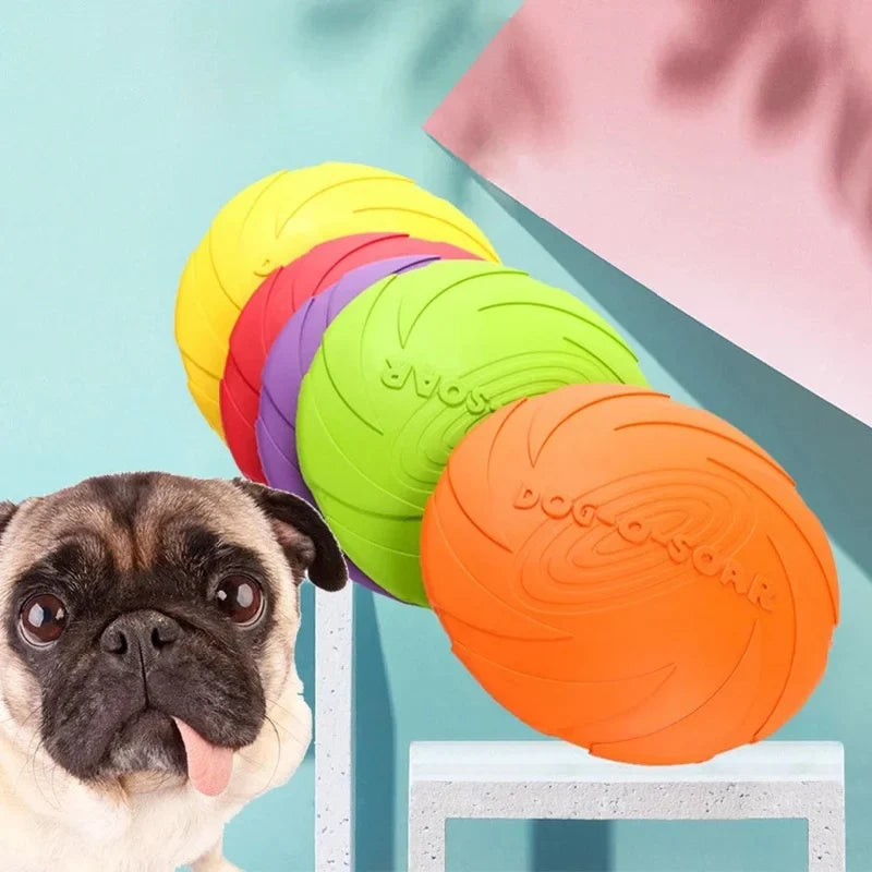 Silicone Dog Flying Disk Toy