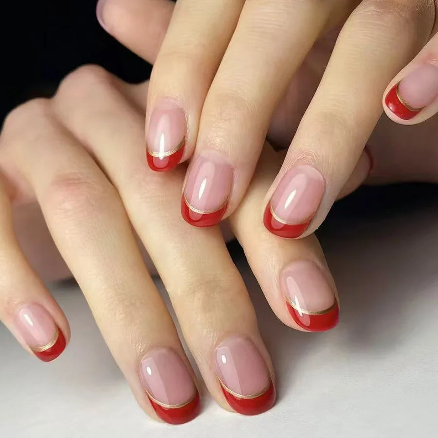 24Pcs Cute Bow Press-On Nails