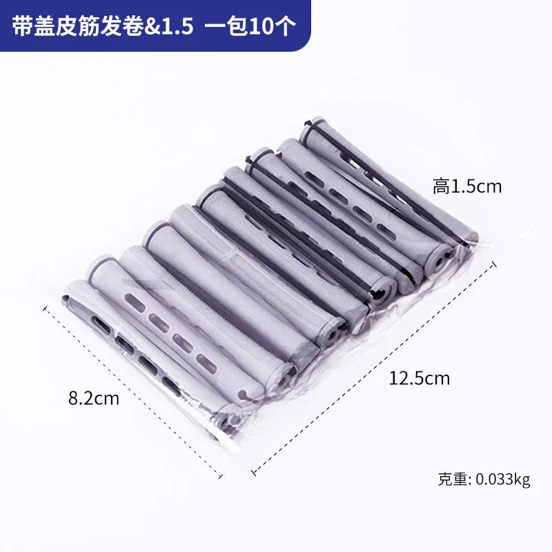 10Pcs Heatless Hair Curling Rods