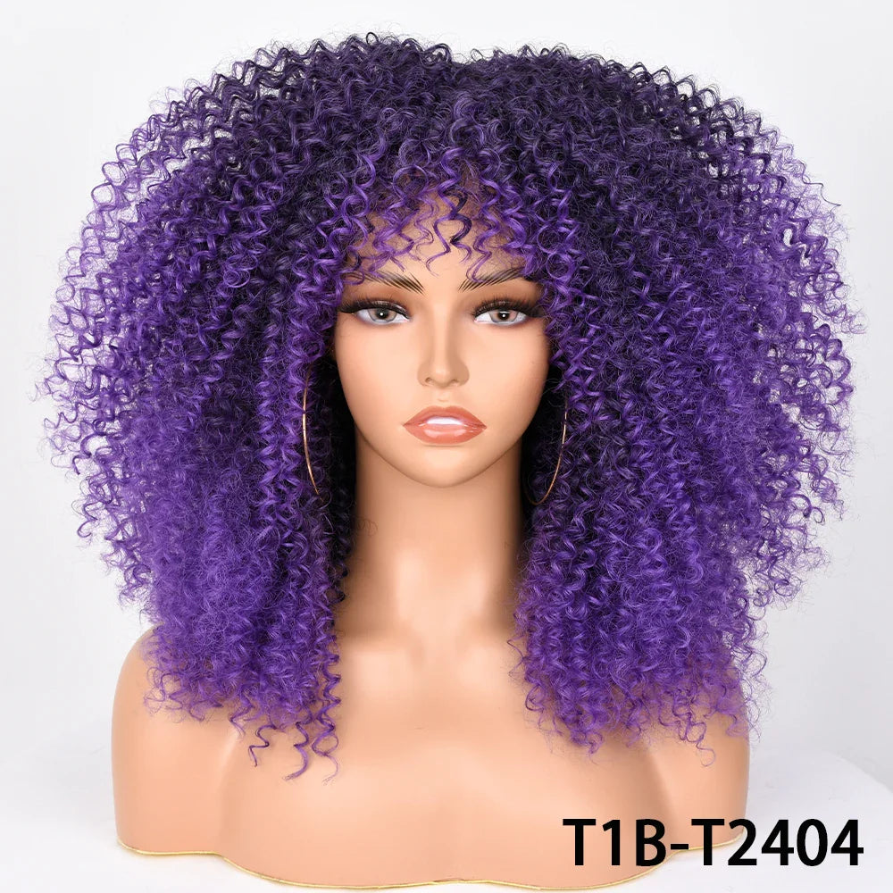 Chocolate Brown Curly Lace Wig