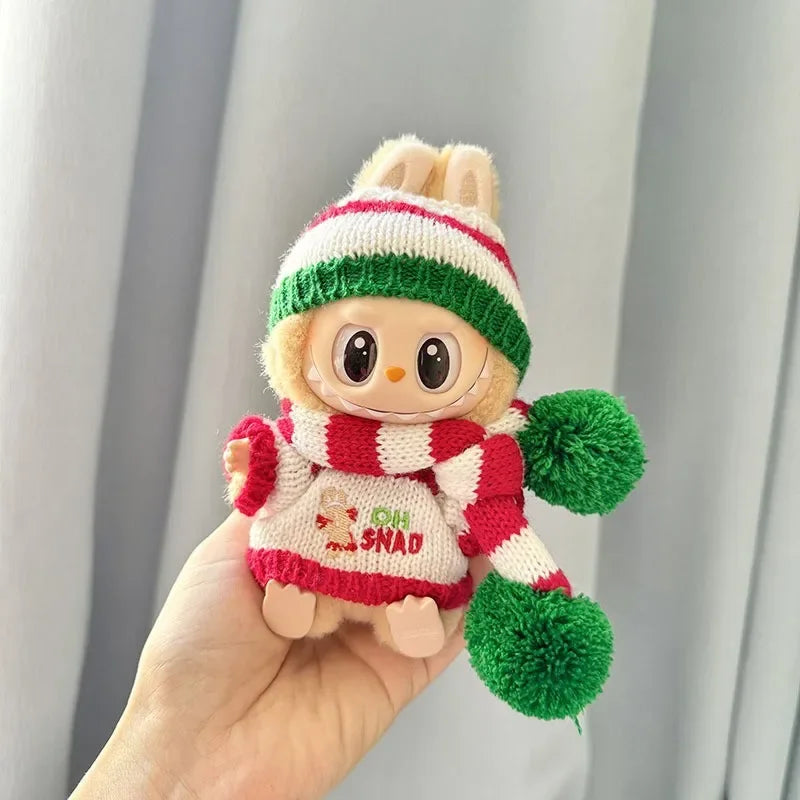 Labubu Winter Plush Outfit Set