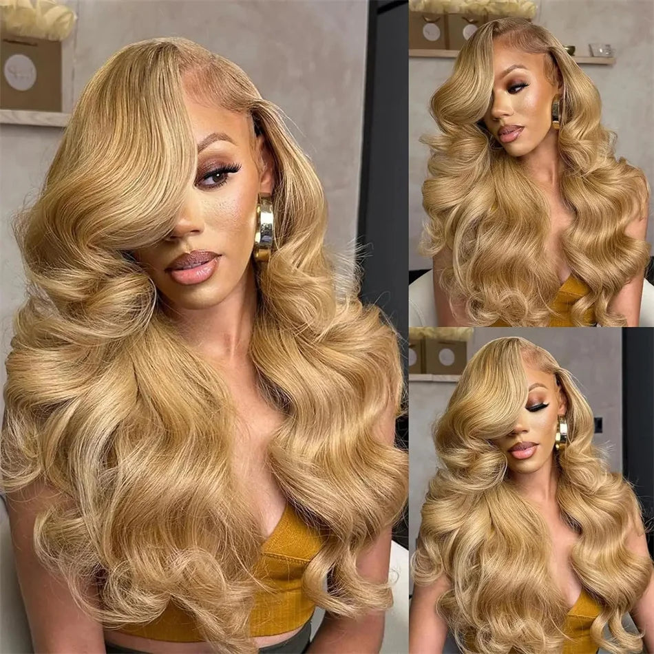 Honey Blonde Body Wave Wig