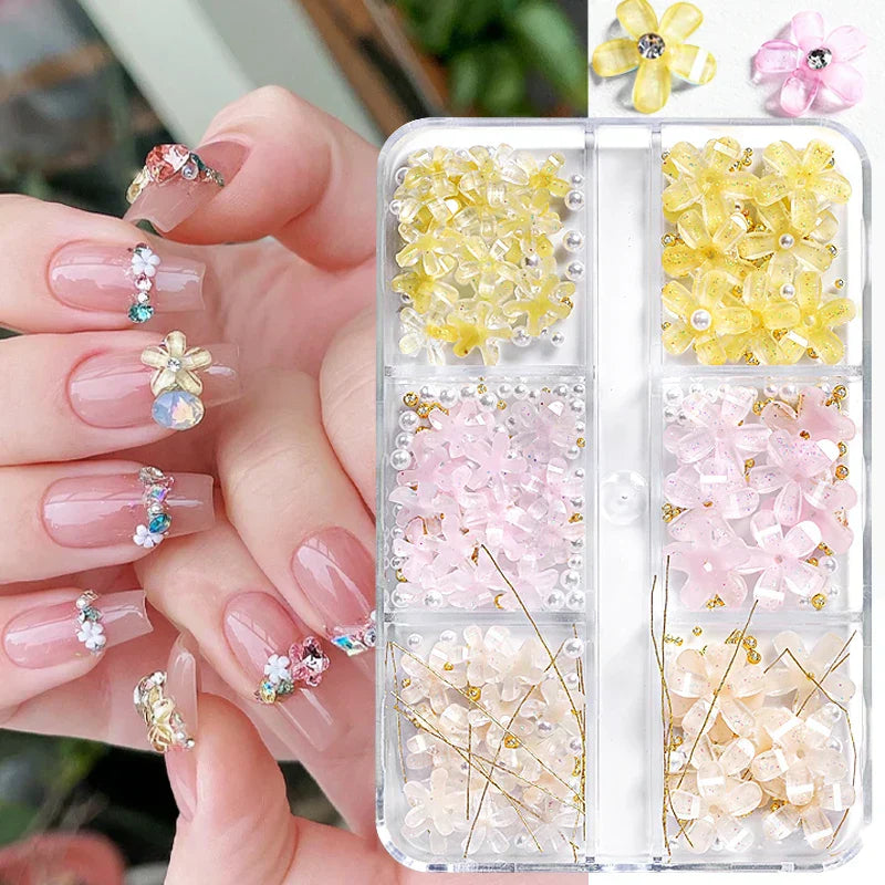 6Grids 3D Nail Art Decorations