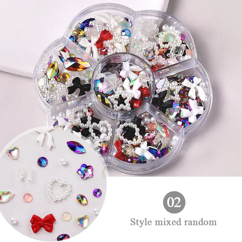 6Grids 3D Nail Art Decorations