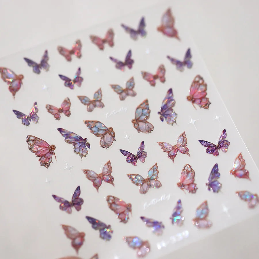5D Spider Web Nail Sticker