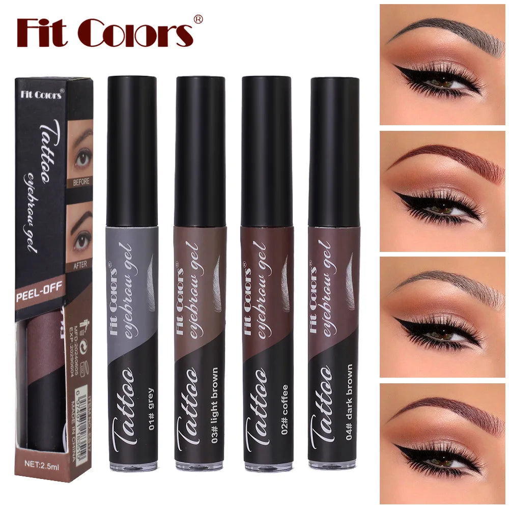 4-Color Waterproof Eyebrow Gel
