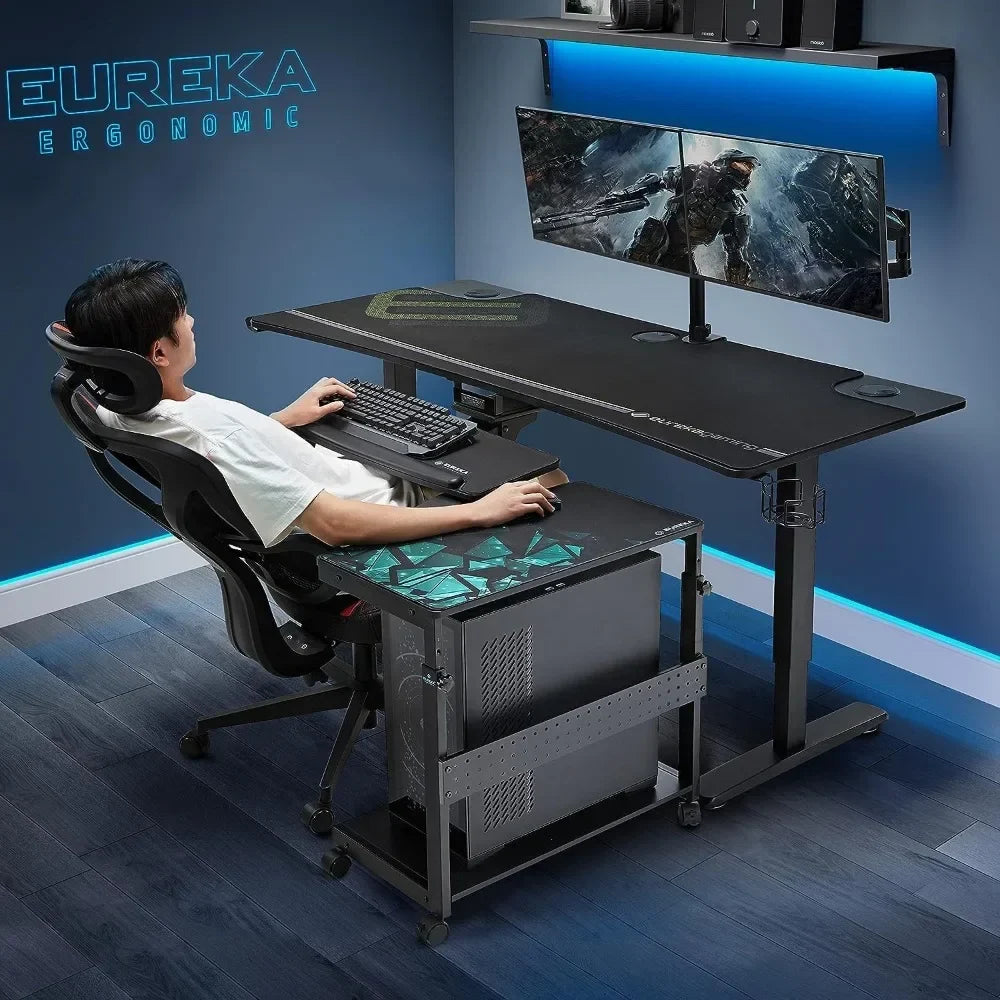 ANGDUO 63-Inch Adjustable Gaming Desk