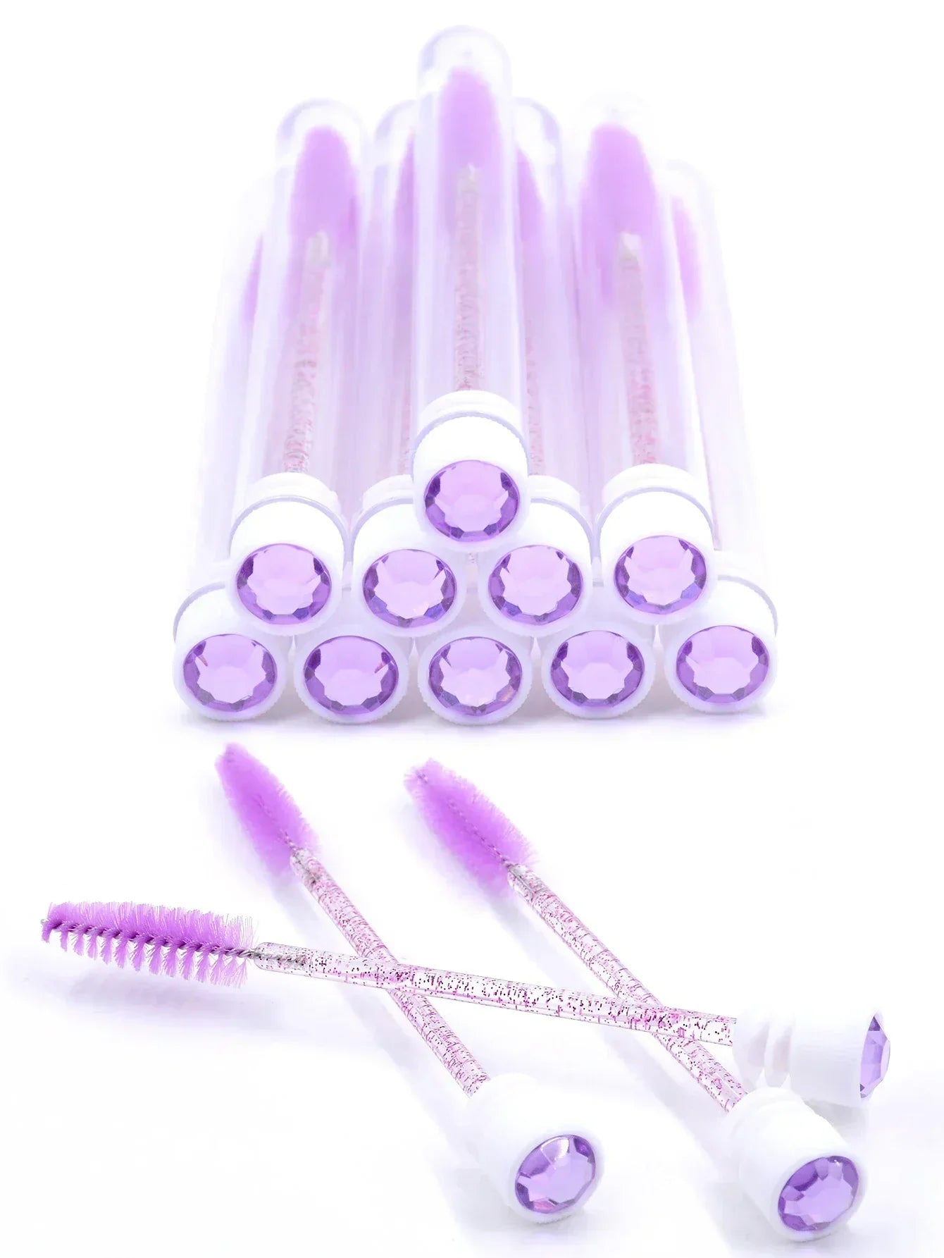 10Pcs Reusable Eyelash Brush Set