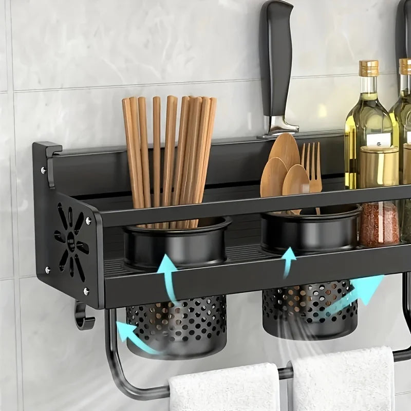 Wall-Mounted Spice Rack Shelf