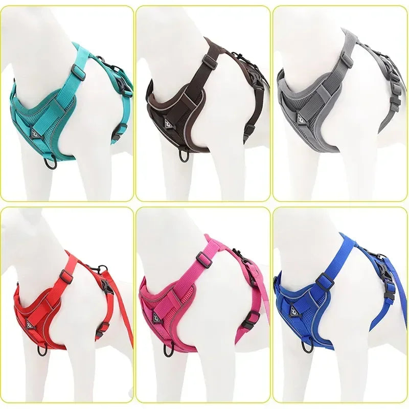 No Pull Reflective Harness Set