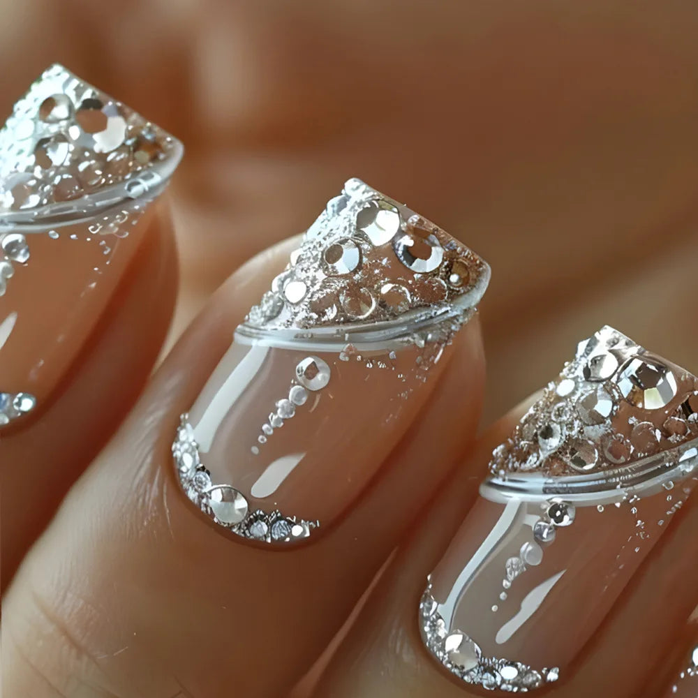 24Pcs Cute Bow Press-On Nails