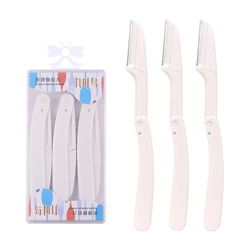 3pcs Foldable Eyebrow Grooming Set