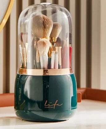 360° Rotating Clear Makeup Organizer