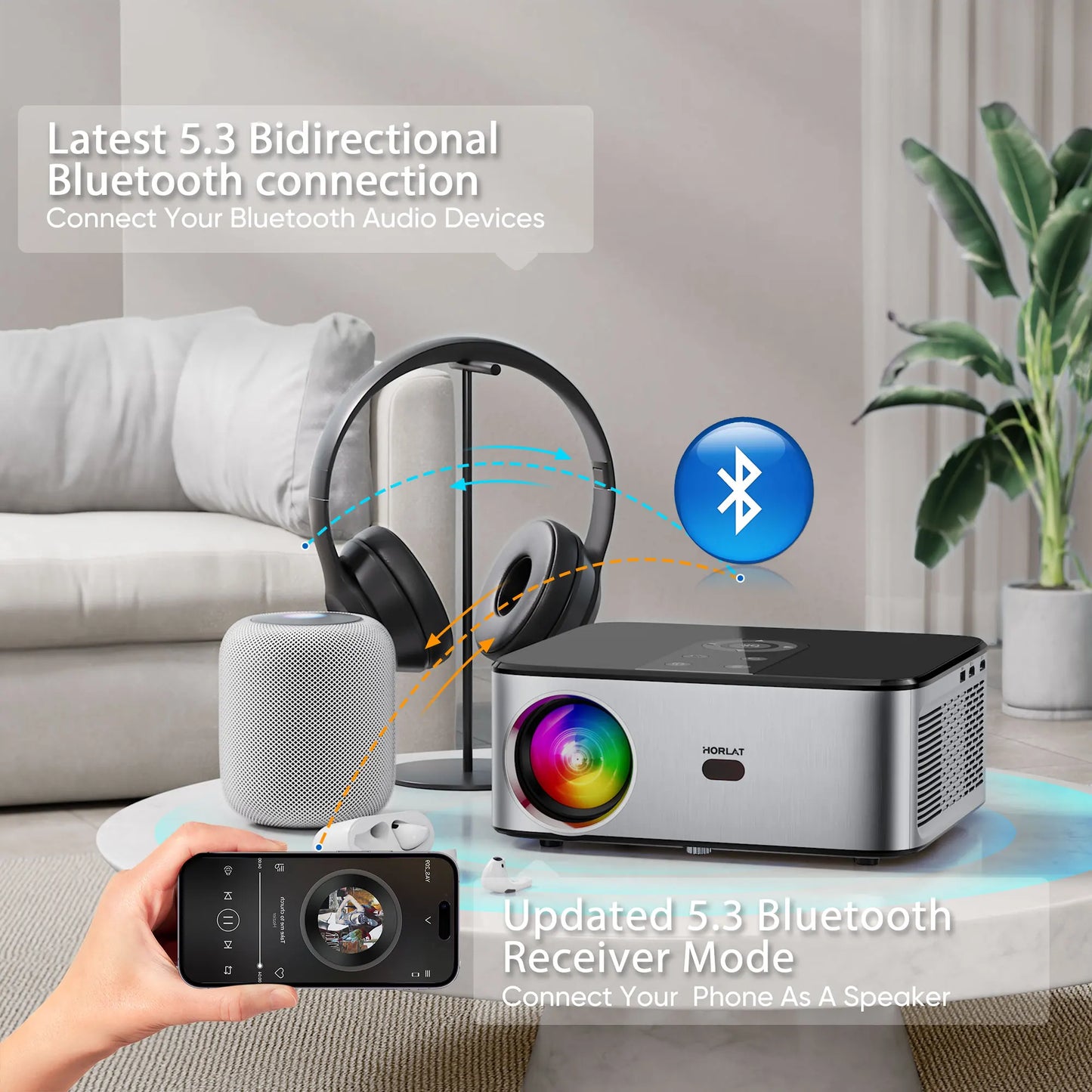 HORLAT T03 4K LED Projector