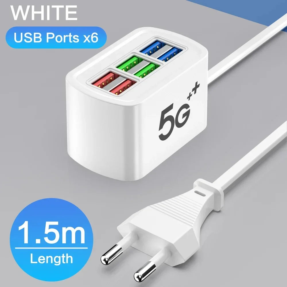 Maerknon 6-in-1 Fast USB Charger