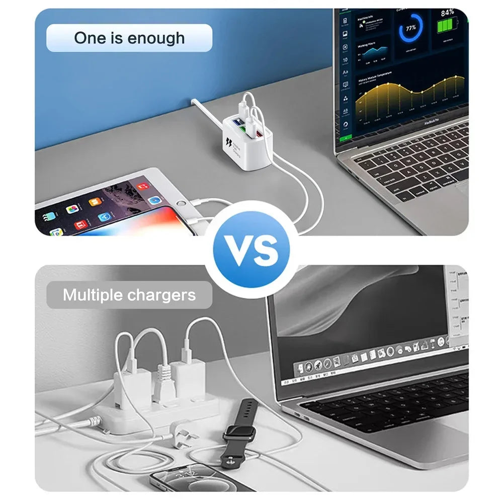 Maerknon 6-in-1 Fast USB Charger