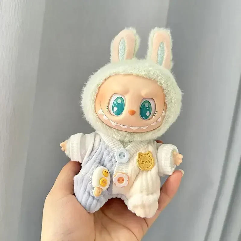17cm Labubu Hoodie Outfit