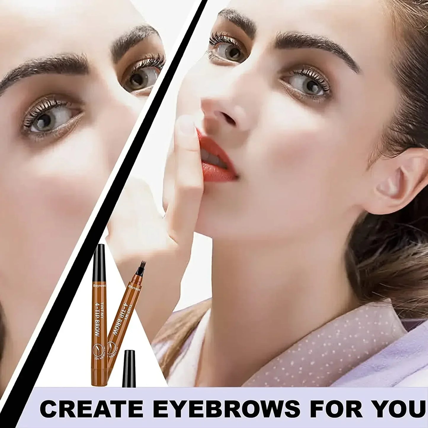 4-Fork Waterproof Eyebrow Pencil