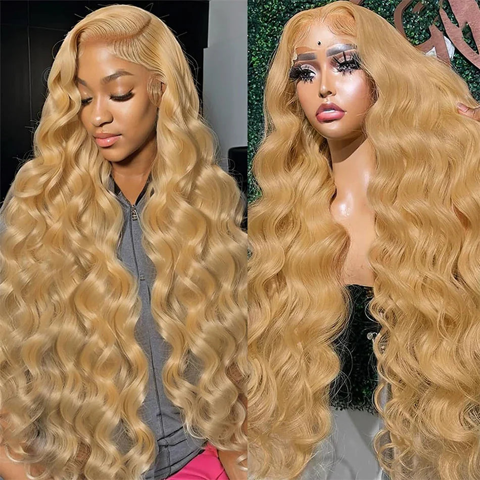 Honey Blonde Body Wave Wig