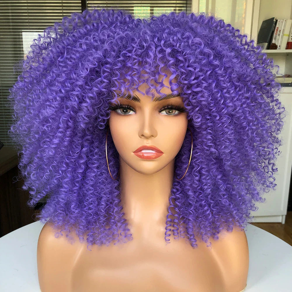 Chocolate Brown Curly Lace Wig