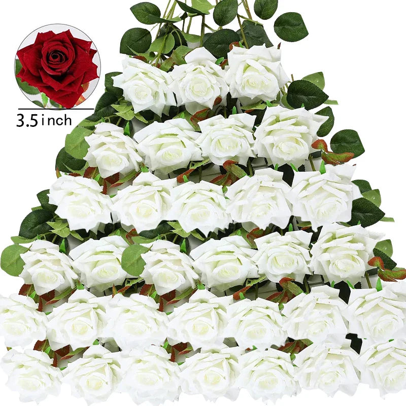 Velvet Artificial Rose Bouquet