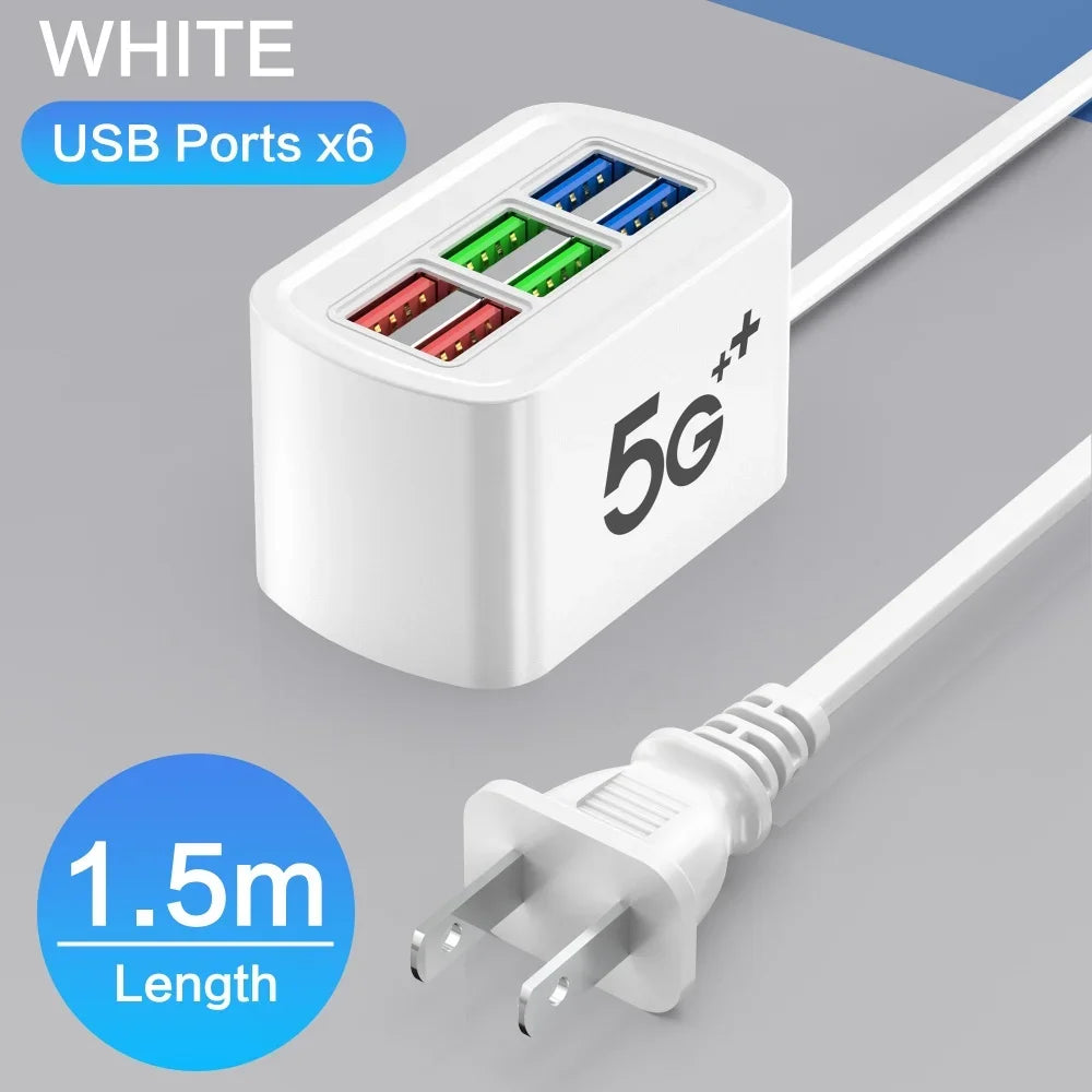 Maerknon 6-in-1 Fast USB Charger