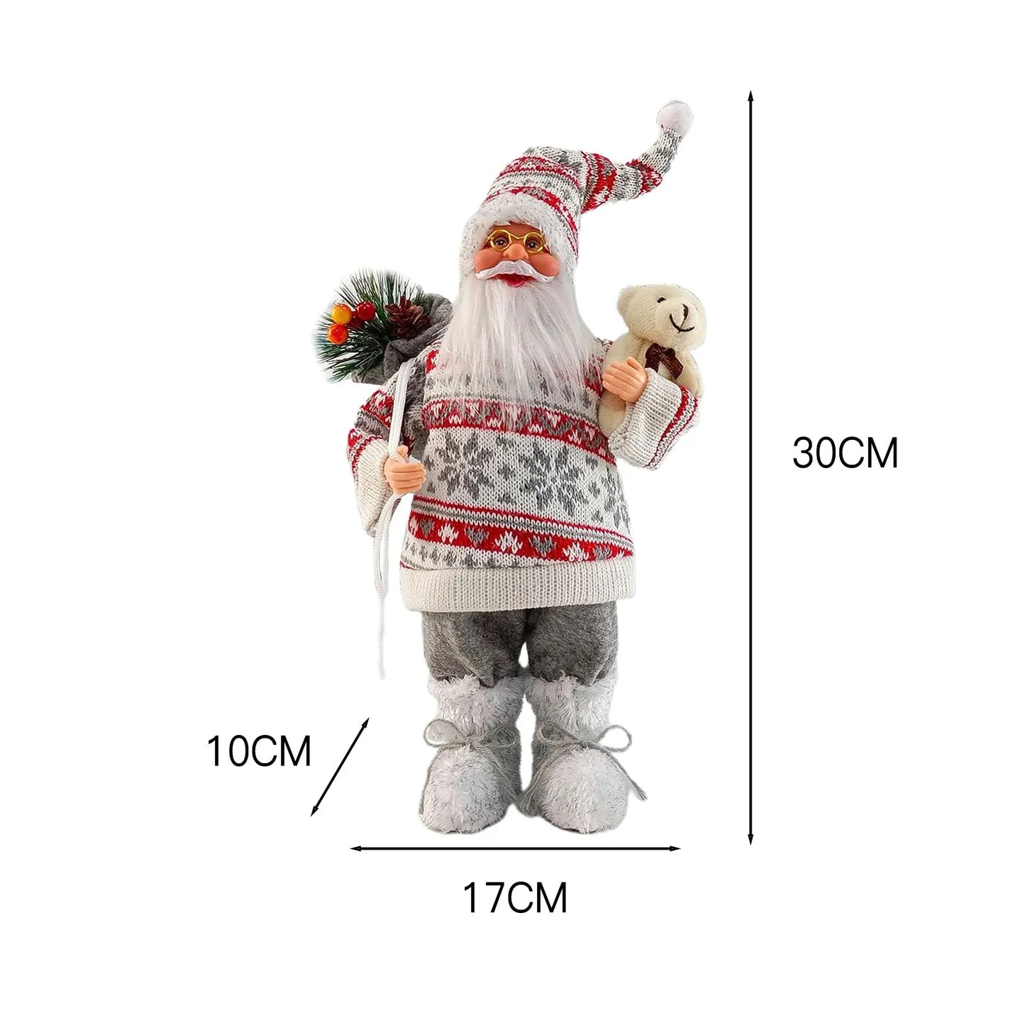 12inch Santa Claus Figurine Ornament