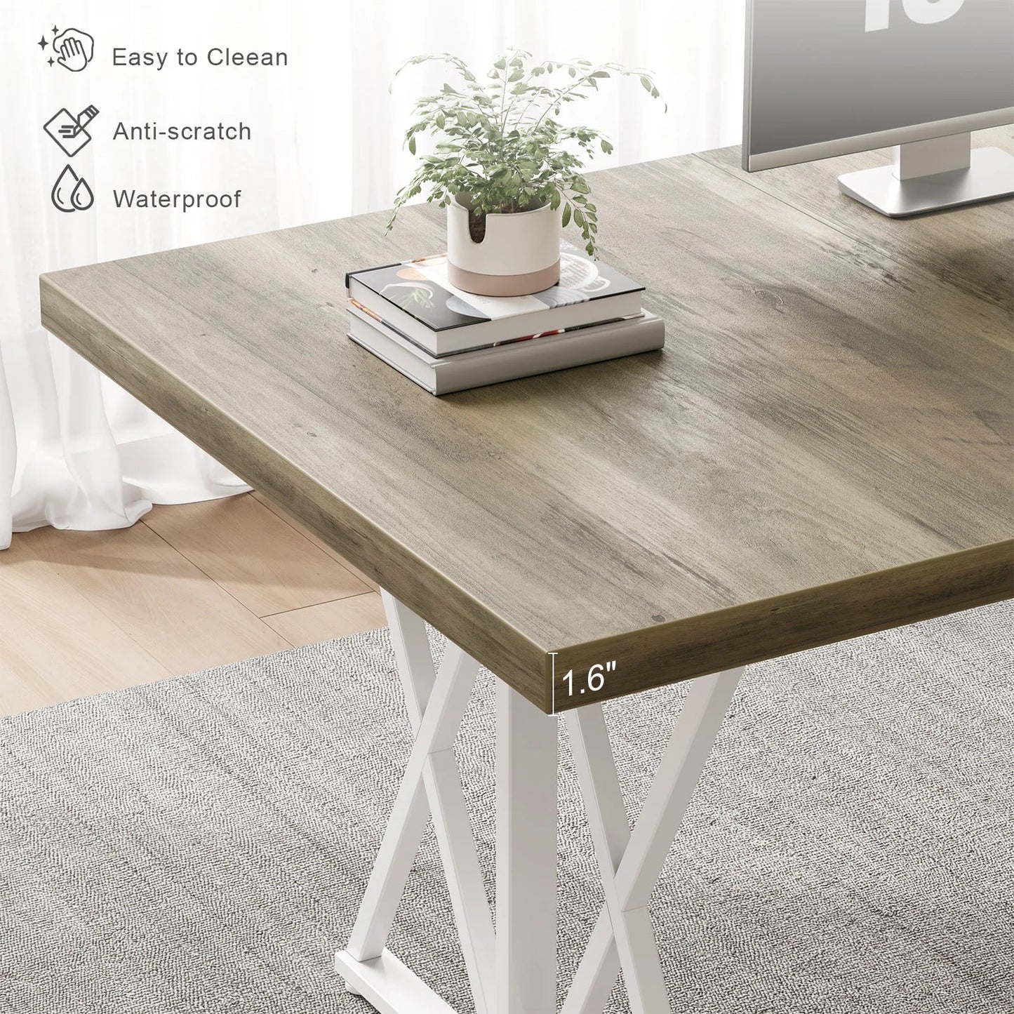 ONBRILL 71" Farmhouse Office Desk