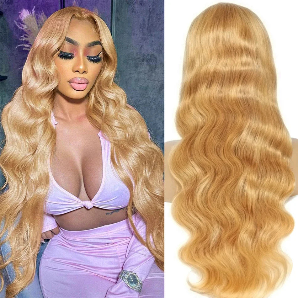 Honey Blonde Body Wave Wig