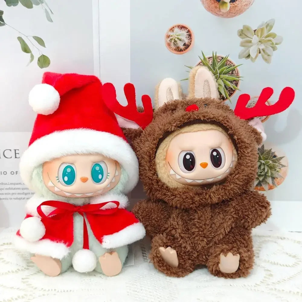 Labubu Plush Christmas Outfit Set
