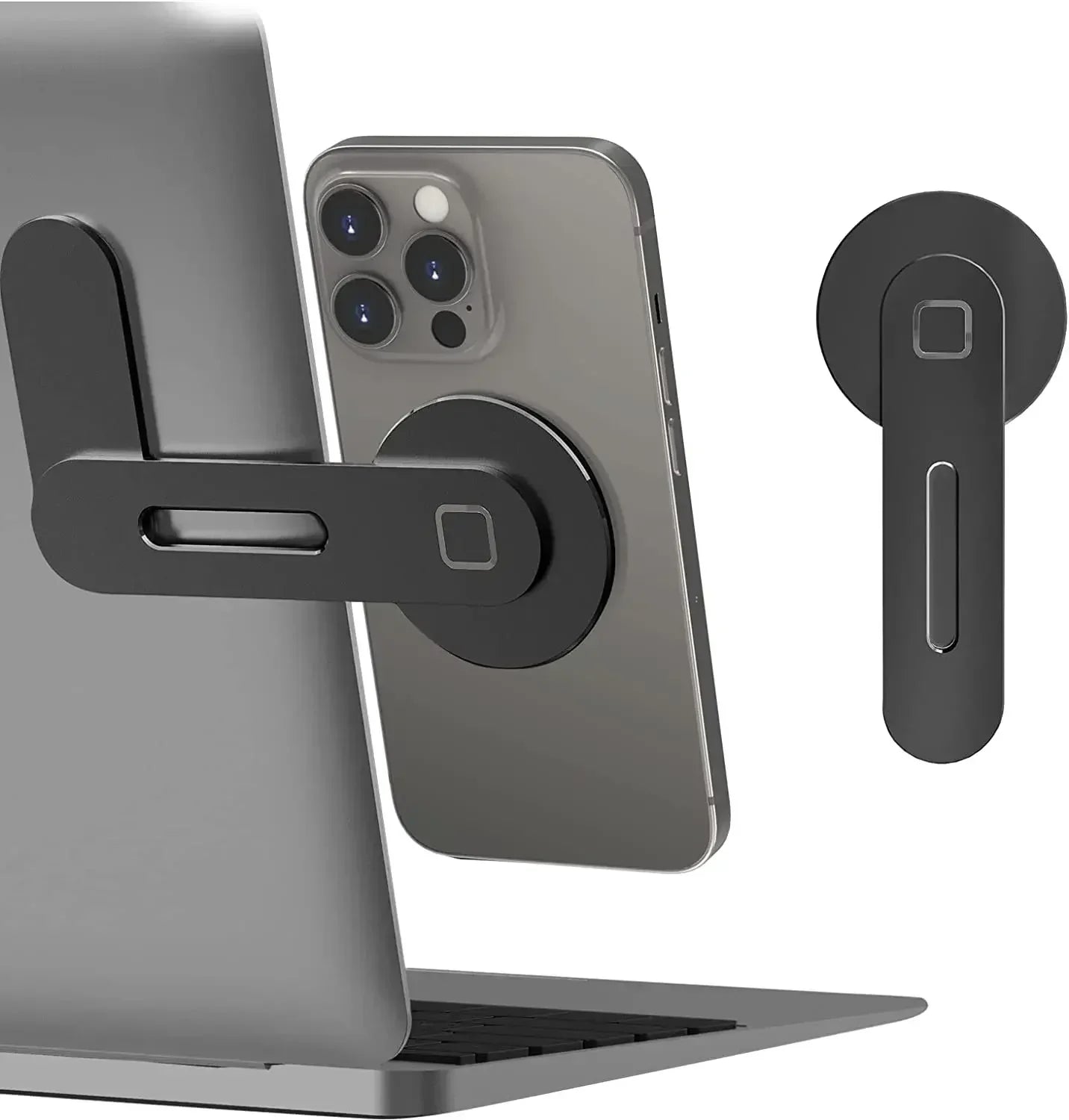 Magnetic Laptop Side Phone Holder