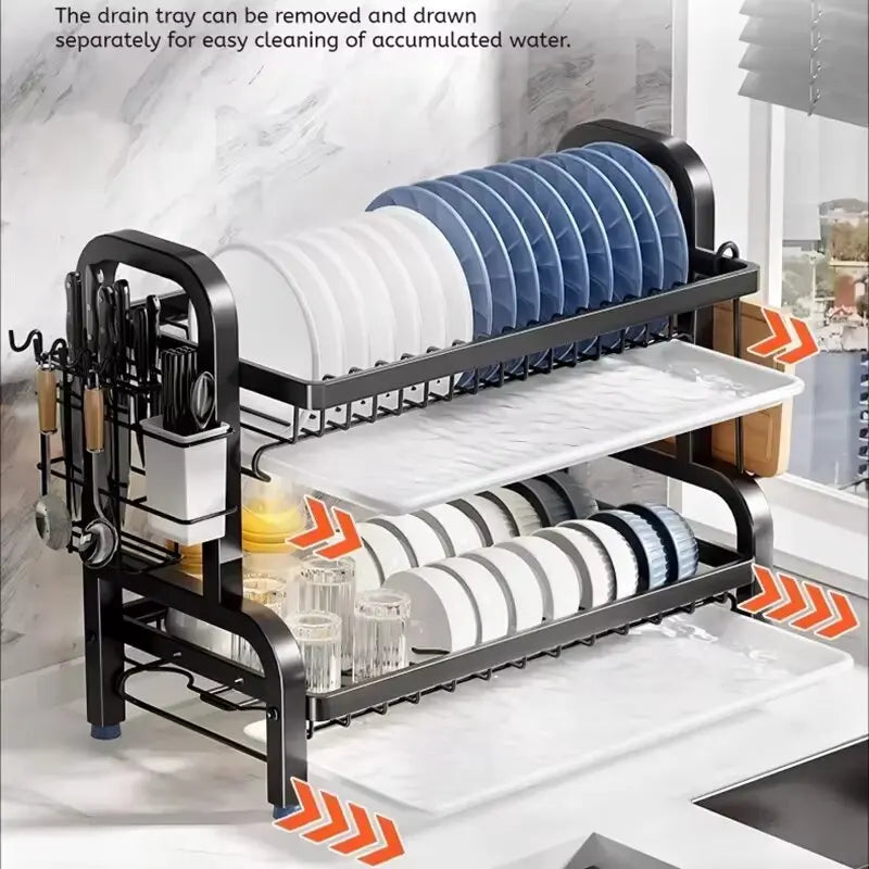 2-Tier Dish Drying Rack
