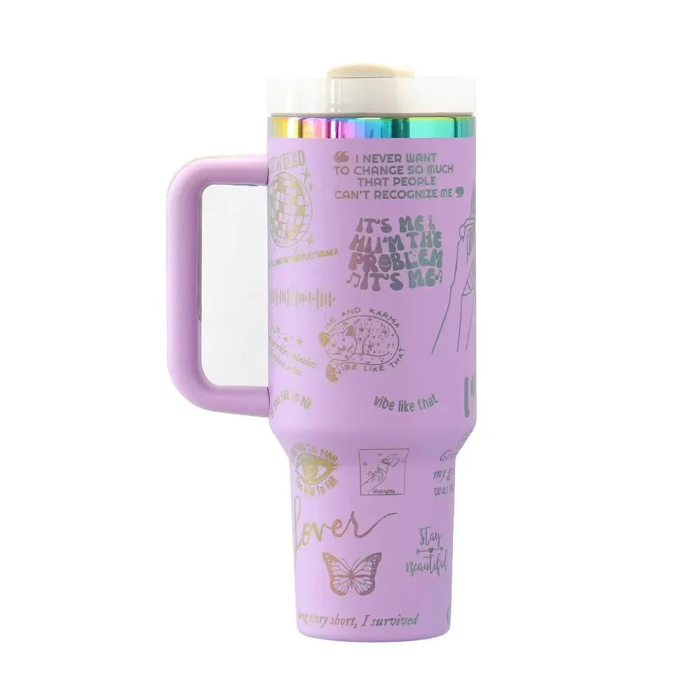 Large 40oz Stanley Style Tumbler