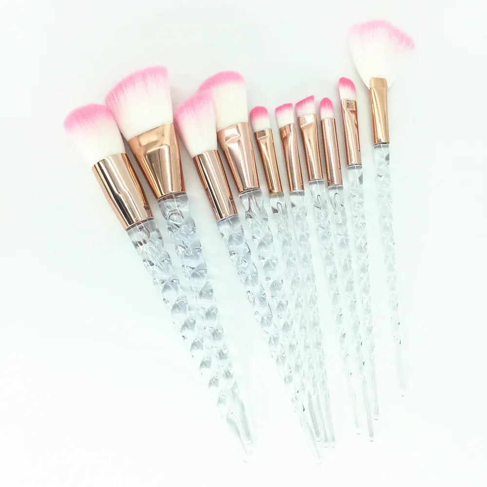 10PCS Unicorn Diamond Brush Set