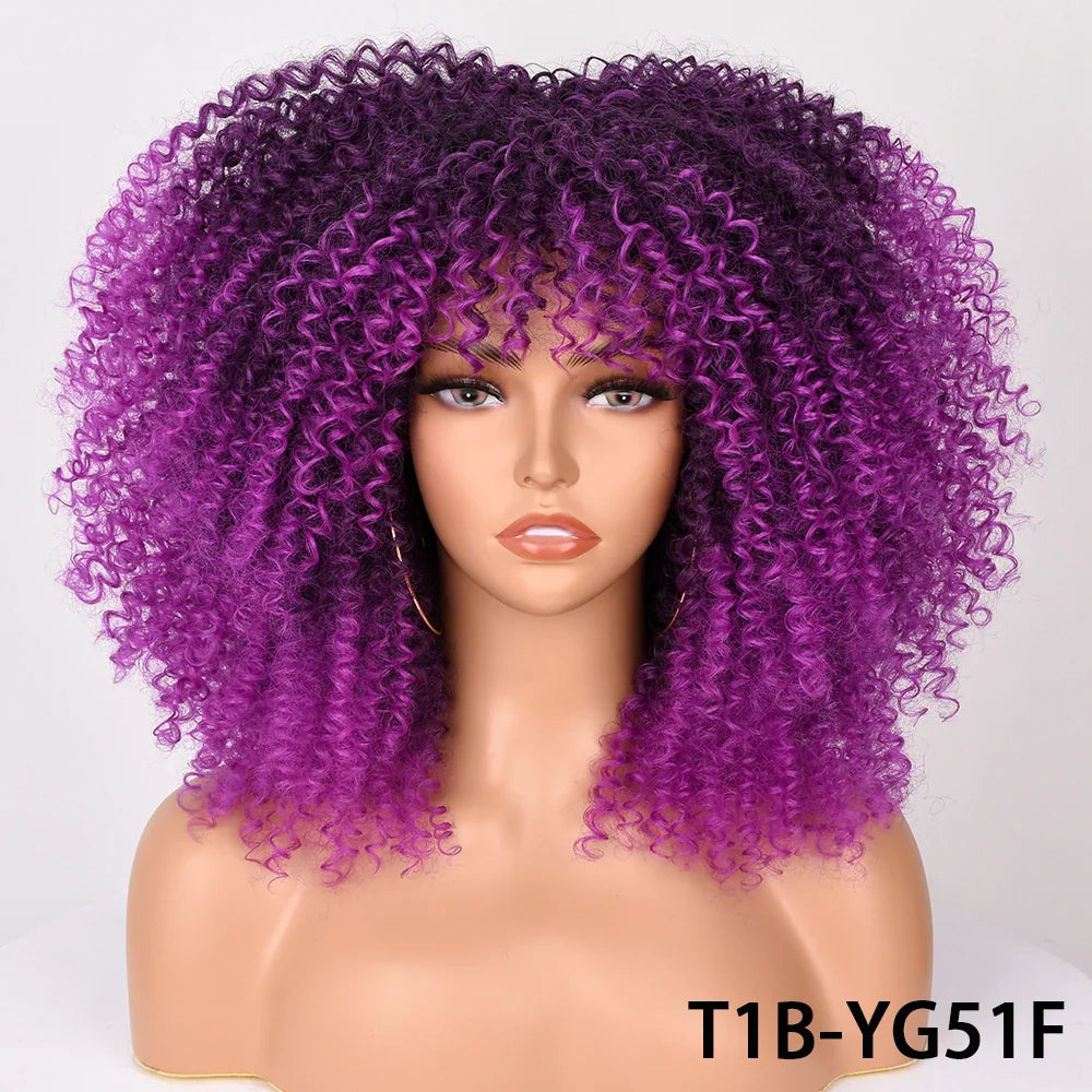 Chocolate Brown Curly Lace Wig