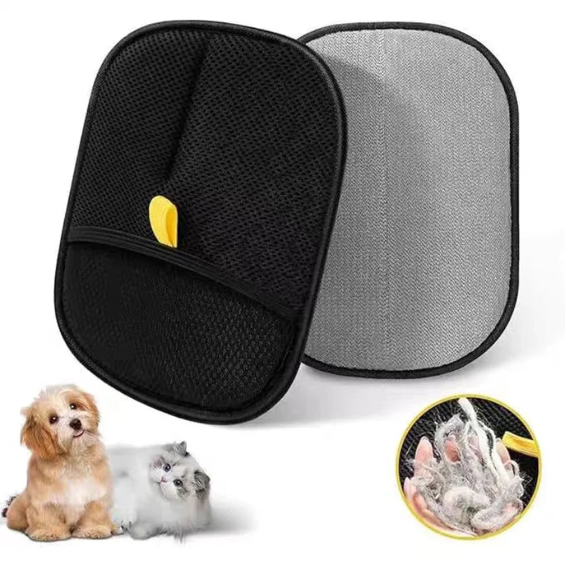 Double-Sided Pet Grooming Gloves