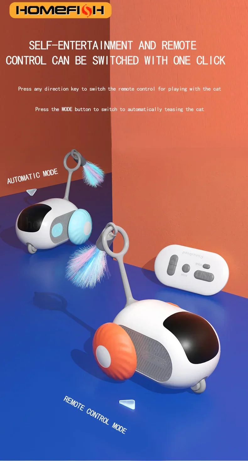 Smart Remote Cat Toy Car
