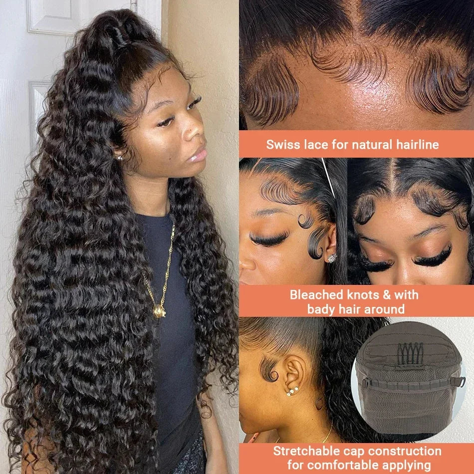Varlea 40-Inch Deep Wave Wig