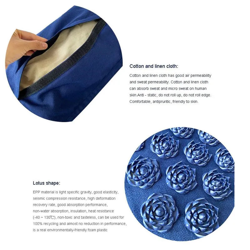 Linen Coconut Palm Acupressure Mat