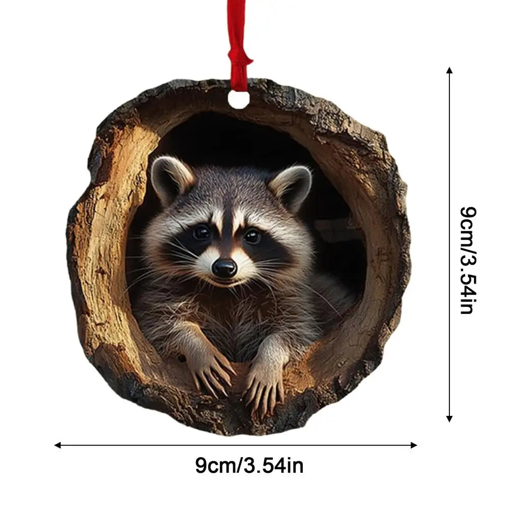 Animal Acrylic Christmas Tree Ornaments