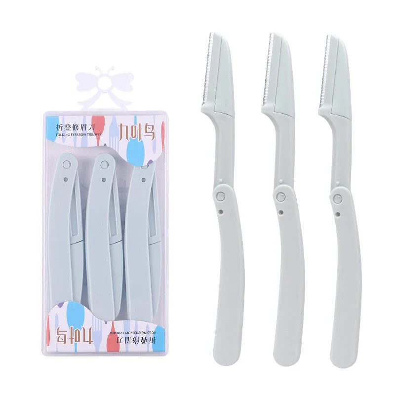 3pcs Foldable Eyebrow Grooming Set