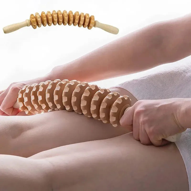 Wooden Fascia Body Massager Roller