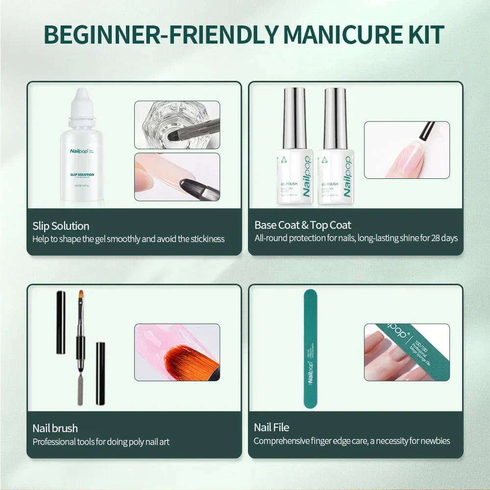 Poly Nail Extension Gel Kit