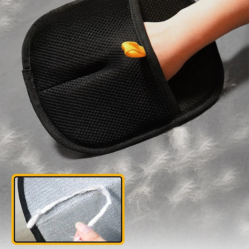 Double-Sided Pet Grooming Gloves