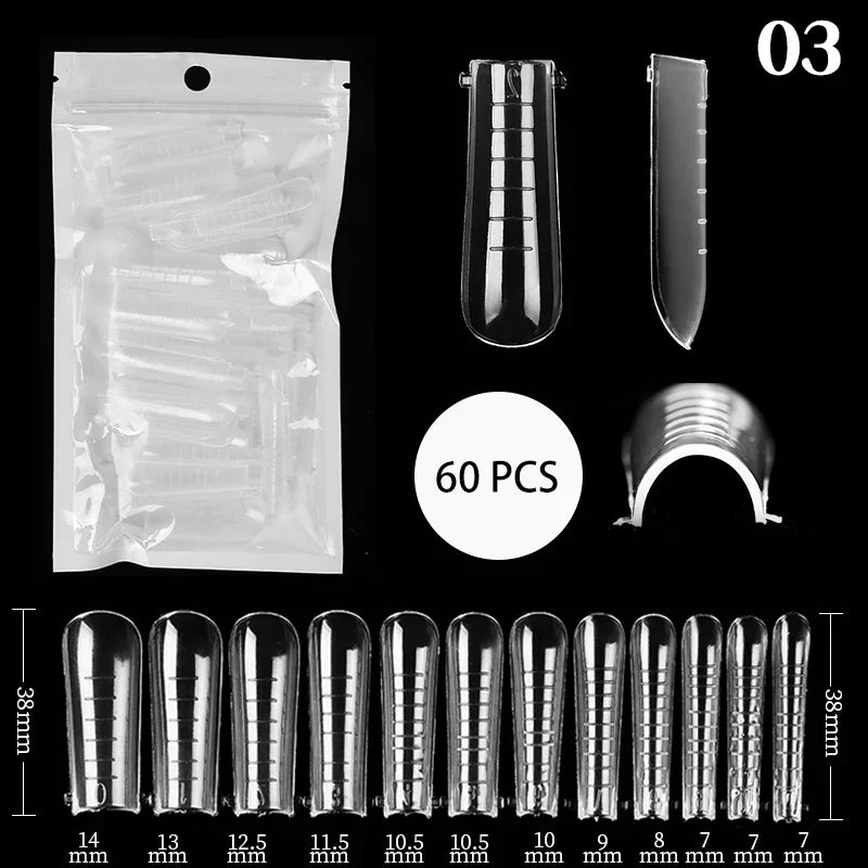 100Pcs Full Cover Nail Tips