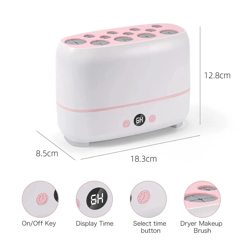 12-Hole Makeup Brush Dryer
