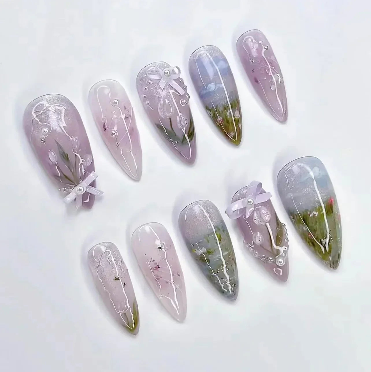 24Pcs Sweet Press-On Nail Set