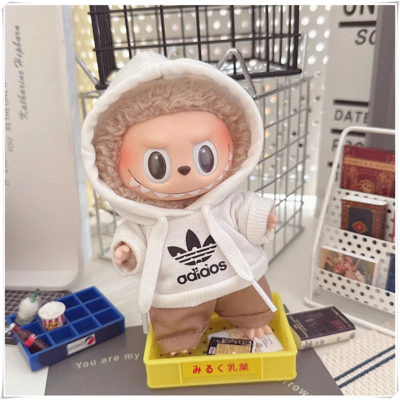 Adoowoo Labubu Korean Idol Hoodie Set