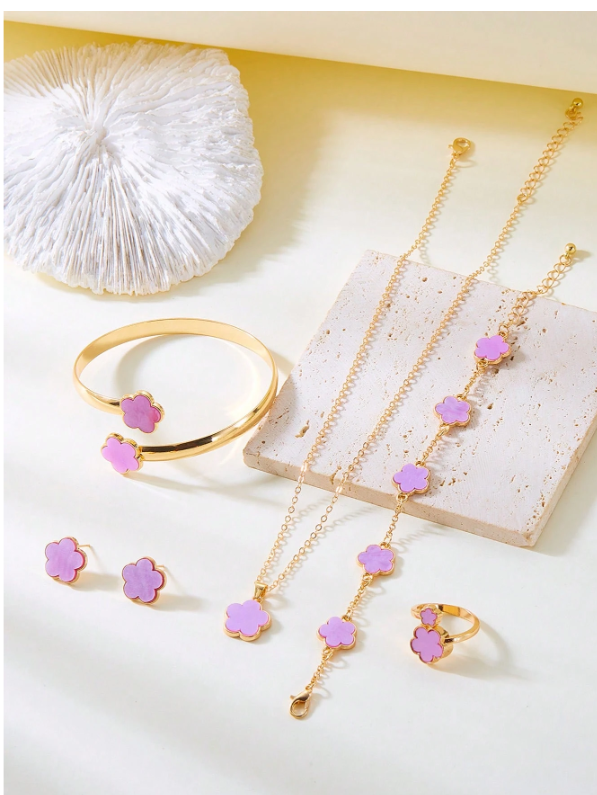 Vintage Gold Plated Jewelry Set